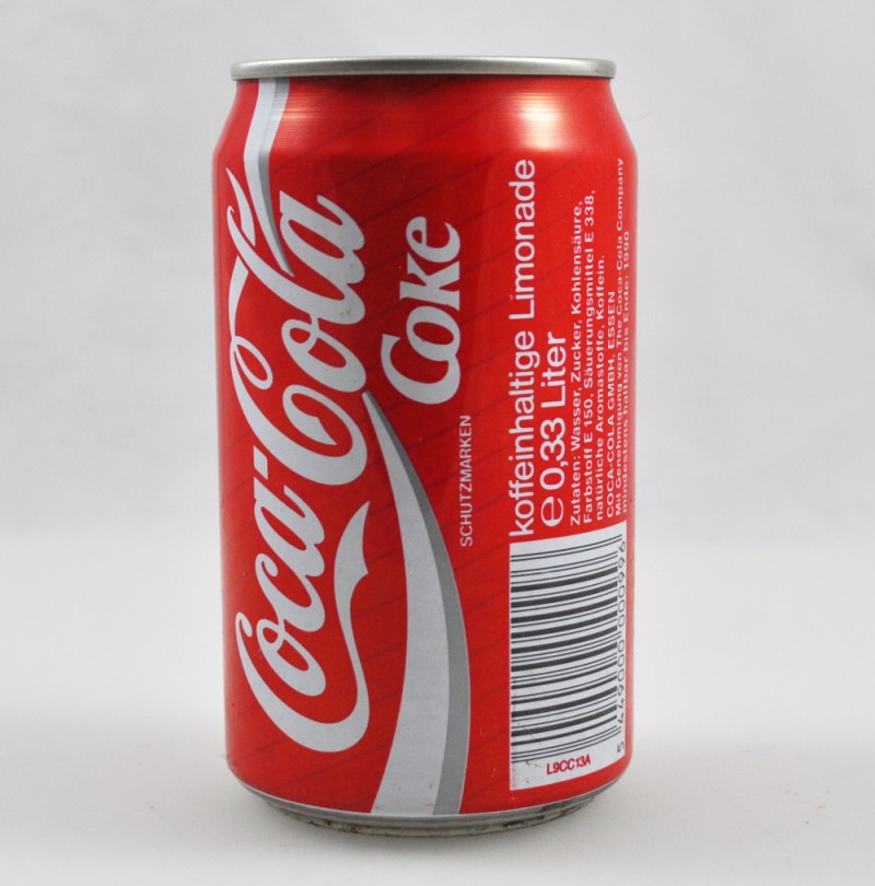33cl Coca Cola Tin with contents, Full, Unopened, unopend ...