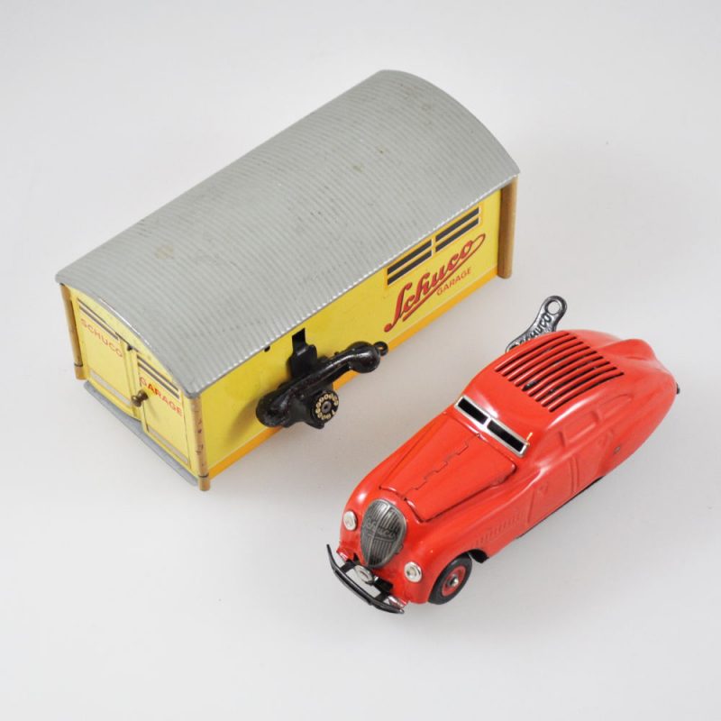 Schuco Commando Anno 2000 & Garage - Workshop - Original Condition Tin