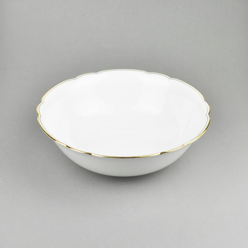 schüssel mit goldrand